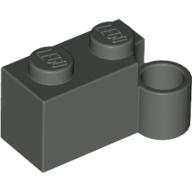 Lego kostka (kostička) 1x4 s pantem, tmavě šedá (383127, 4162477)